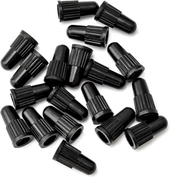 10 Stuks - Zwarte Ventieldopjes - Voor de Fiets & Auto - Presta/Frans Ventiel Ventieldoppen