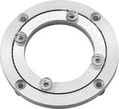 Plaque Tournante Pivotante 135x110 Mm - Charge Max 800 Kg - Finition Zinguée - Pour Tables TV, Supports écrans, Meubles