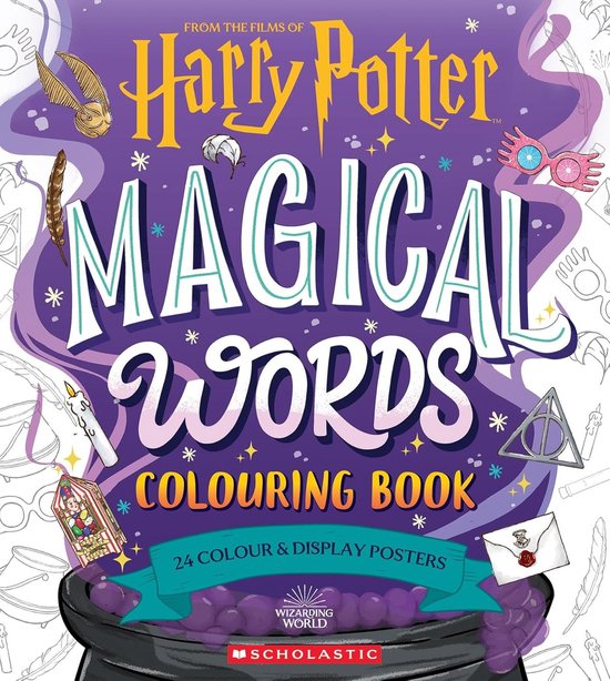 Harry Potter- Magical Words Colouring Book - cover