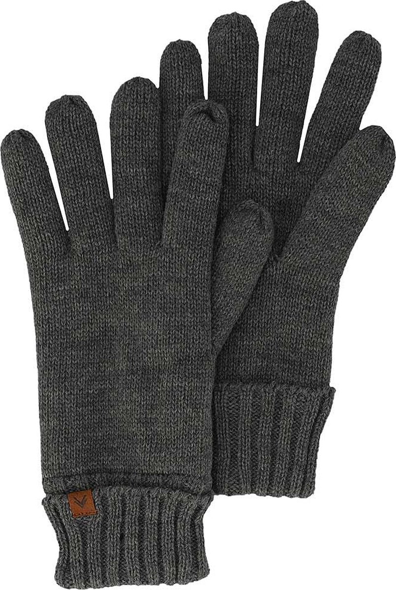 Sarlini Handschoenen heren Gebreid Midden M/L Grijs
