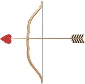 Pijl En Boog Voor Een Echte Cupido Schot In De Roos Voor Valentijn