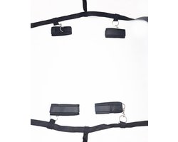 BNDGx® - Bondage set voor onder het bed - Vastbinden set touwen bondage set - restraint straps Handboeien enkel boeien