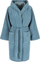Casilin Teddy Kids Badjas - Fleece en katoen - Maat 146/152 - Jeansblauw