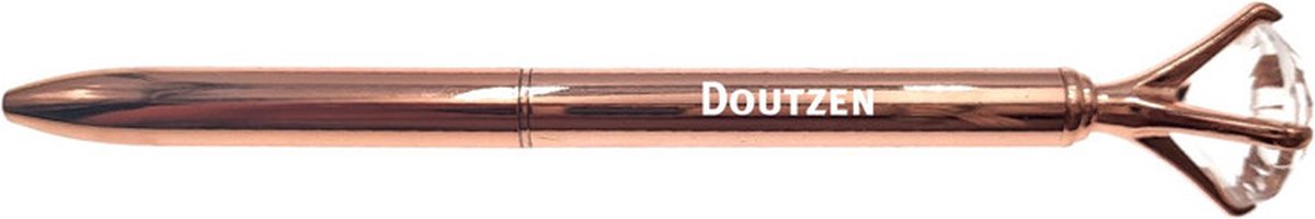 Pen Met Gravering - Diamant - Doutzen - Rosegoud