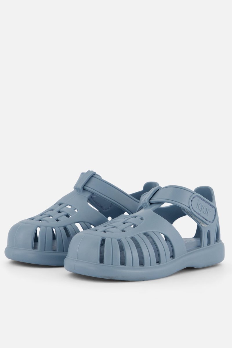 Igor Tobby Solid Sandalen blauw Rubber - Maat 28
