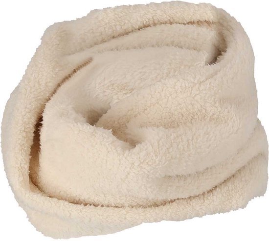 Sarlini - Snood Femme - Teddy Wool - Blanc Laine - Taille Unique