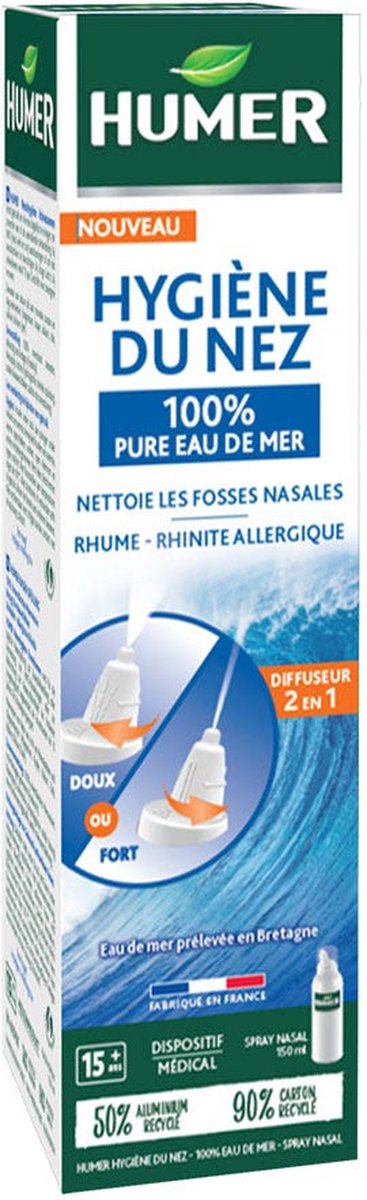 Goedkoopste Humer Hygiëne van de neus Isotoon zeewater Volwassenen 150 ml