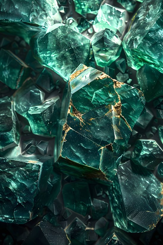 Jade Poster Jade Poster | Smaragd Poster | Edelsteen Poster | Groen Poster | Luxe ...