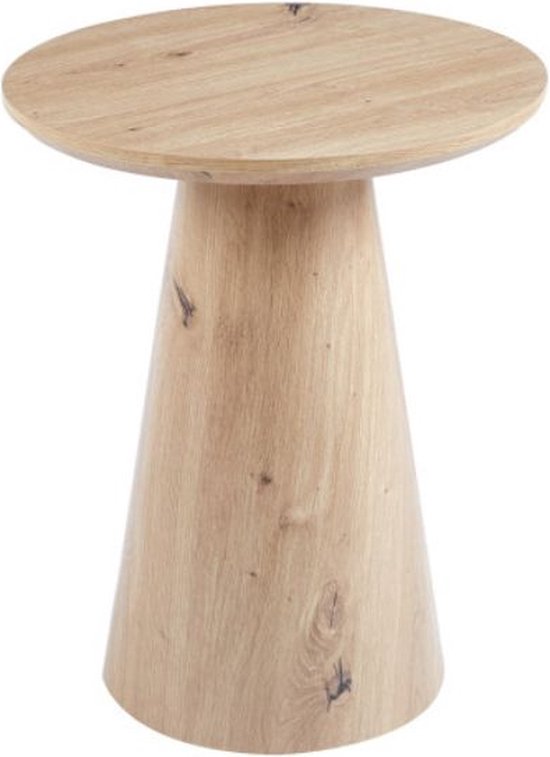 HSM Collection bijzettafel met tijdschriftenrek Ivan - naturel/zwart - 38x30x65 cm | Leen Bakker