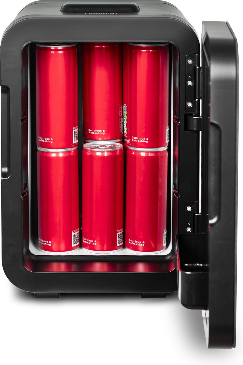 Labirent LMK10-ZW3 - Mini Koelkast - 10 Liter - Zwarte Glazen Deur - Mat Zwart - Mini Beauty Fridge - Modern — afbeelding 6