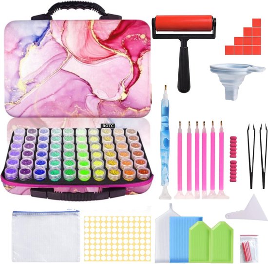 BOTC Diamond Painting Opbergdoos - 70 Potjes - Incl. Toolkit