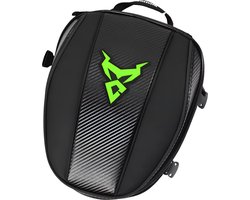 CarryQuest® - Motor Tanktas en Zadeltas in 1 - Motor Zadeltas - Multifunctionele Motor Tank tas en Zadel tas - Grijs/Rood/Blauw/Groen - 11,5L Voor + 15L Achter - Waterbestendig - Reflecterende Elementen - Groen