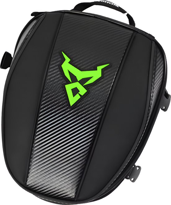 CarryQuest® - Motor Tanktas en Zadeltas in 1 - Motor Zadeltas - Multifunctionele Motor Tank tas en Zadel tas - Grijs/Rood/Blauw/Groen - 11,5L Voor + 15L Achter - Waterbestendig - Reflecterende Elementen - Groen