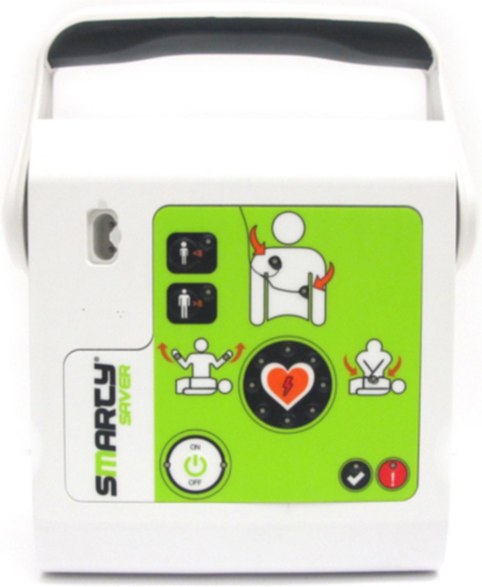 Goedkoopste Smarty Saver Volautomaat AED - Defibrillator - IP56 - incl TAS - kindmodus