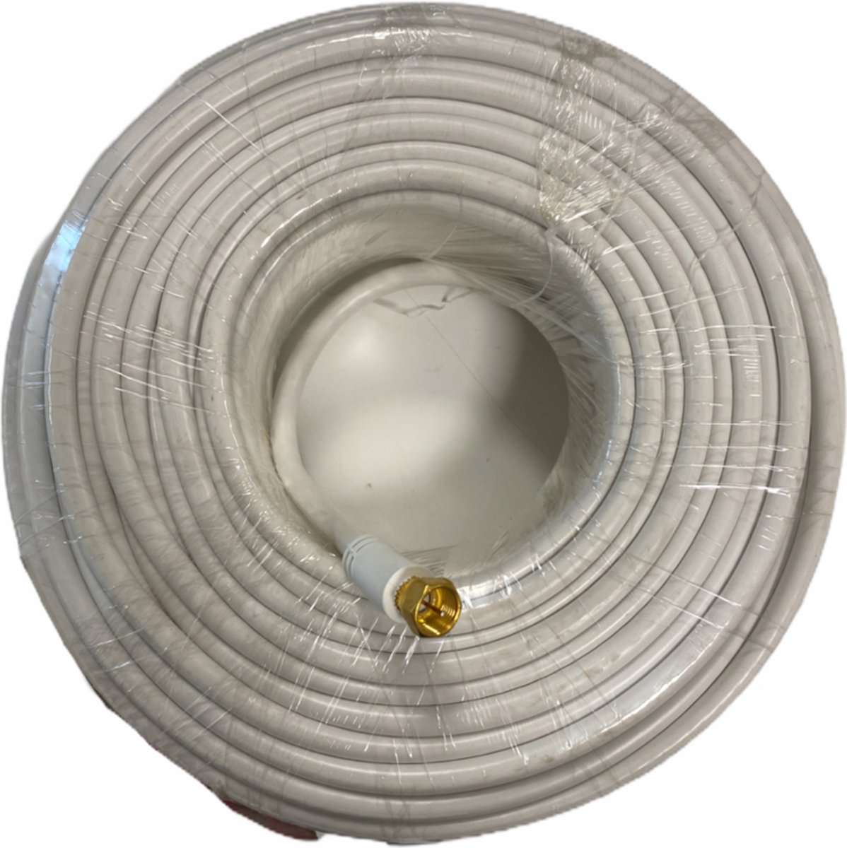 30 meter coax kabel met 2 F-Connectoren voor de satelliet schotel