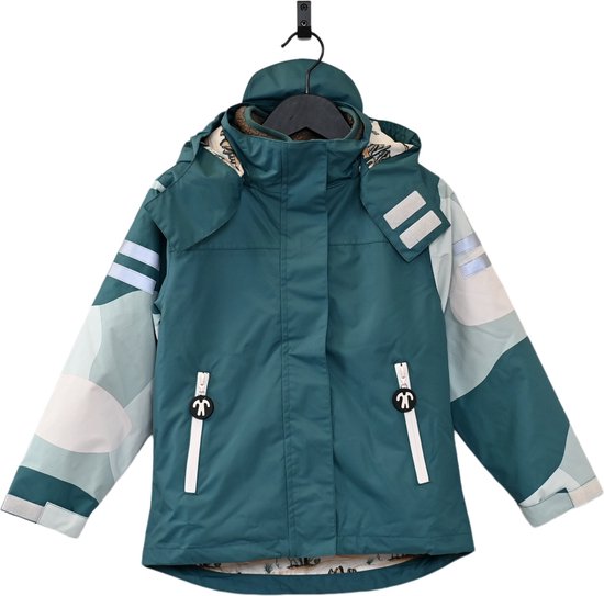 Ducksday Regenjas Kinderen Uitneembare Fleece jas Waterdicht Ademend 3 in 1. bol