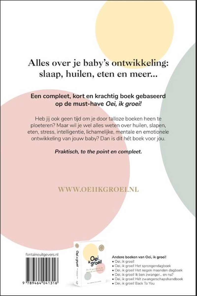 Oei, ik groei! - Weetjes & mijlpalen - back cover