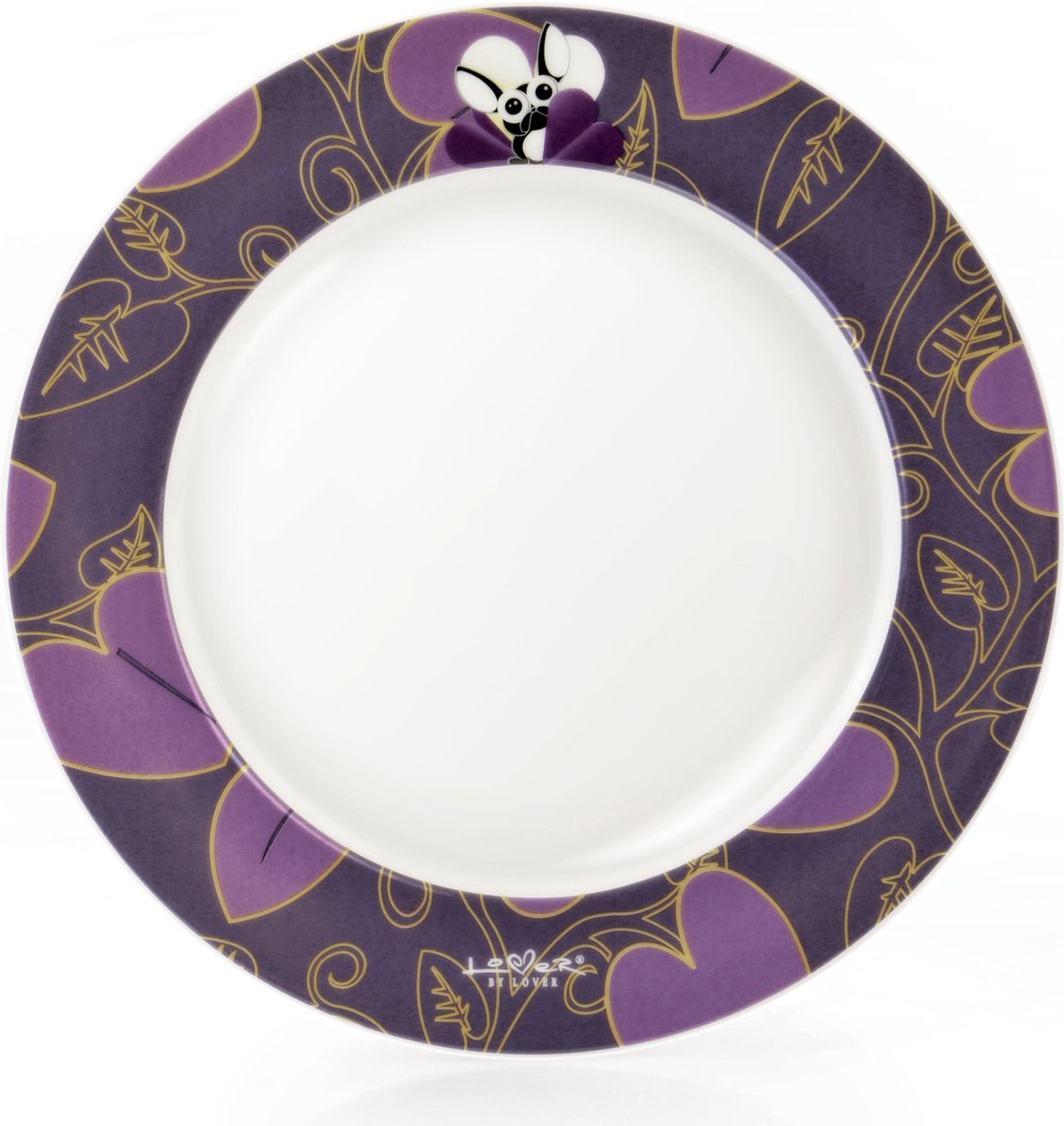 Essentials 4 x rond bord paars - Paars -