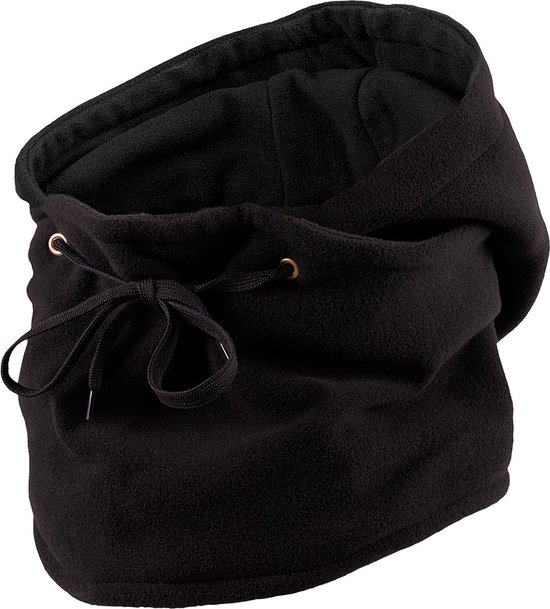 Heatkeeper - Thermo bivakmuts heren - Fleece - Zwart - One Size - 4-Stuks
