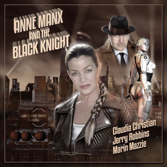 Anne Manx en de Zwarte Ridder poster met Claudia Christian, Jerry Robbins en Marin Mazzie.