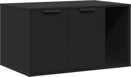 vidaXL Kattenbakkast 80x50x45 cm bewerkt hout gerookt eikenkleurig, kattenhuis, kattenslaaphuis, kattenbak behuizing, kattenbakbehuizing vidaXL Kattenbakkast 80x50x45 cm bewerkt hout gerookt eikenkleurig, kattenhuis, kattenslaaphuis, kattenbak behuizing, kattenbakbehuizing