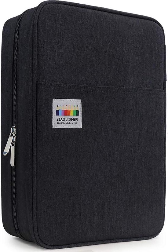 Londo Lederen Etui met Rits - Potlood Tas (Camel