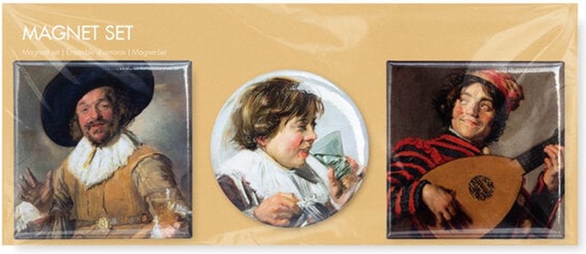Magneet set van 3 - Frans Hals - Koelkastmagneet - MuseumEditions