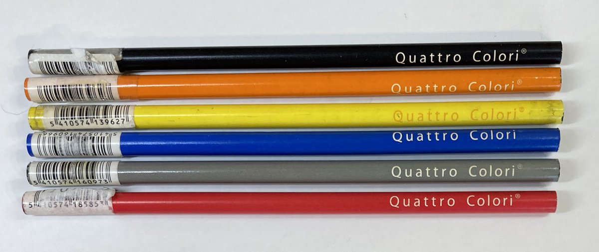 Quattro Colori - potlood - zwart - 12 stuk