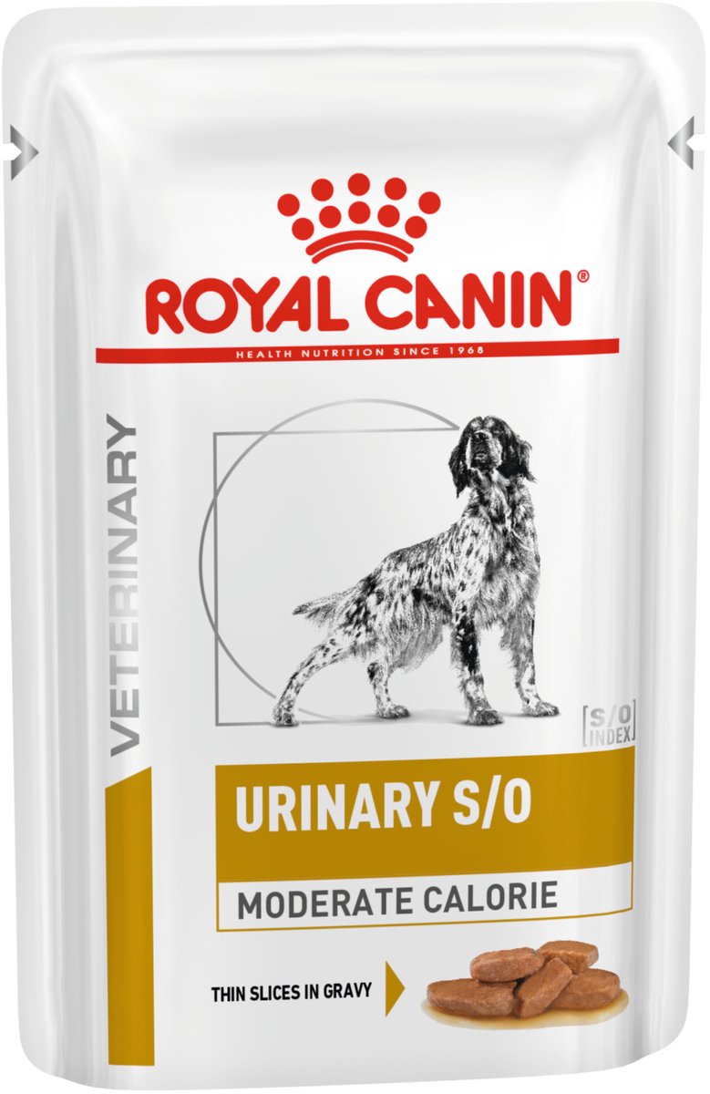 12x100g Royal Canin Veterinary Diet Canine Urinary S/O Moderate Calories Hondenvoer