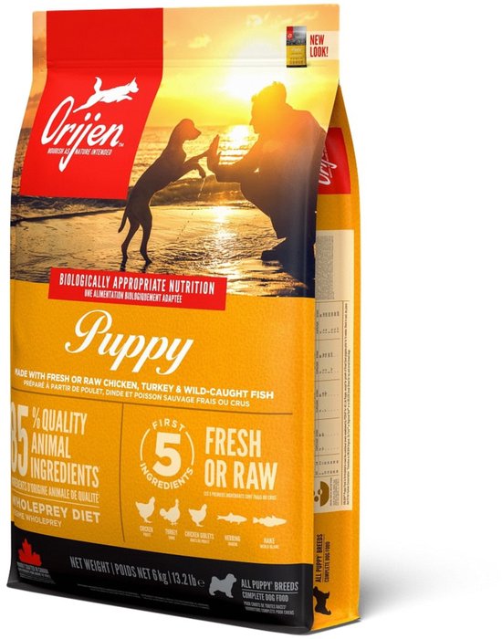 Orijen Whole Prey Puppy Kip&Kalkoen - Hondenvoer - 6 kg