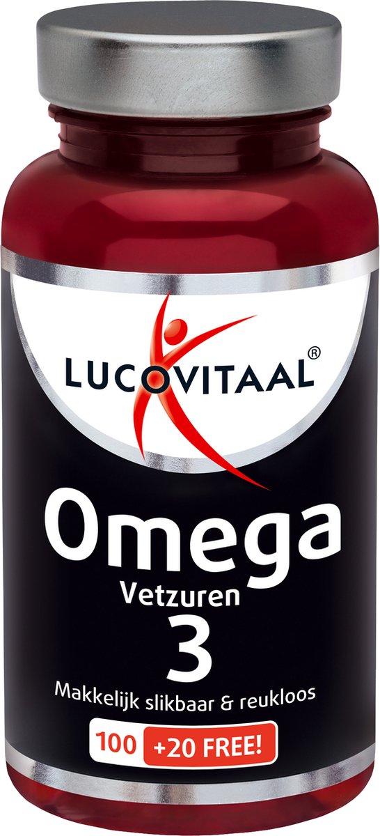 2+2 gratis: Lucovitaal Omega 3 Vetzuren 120 capsules