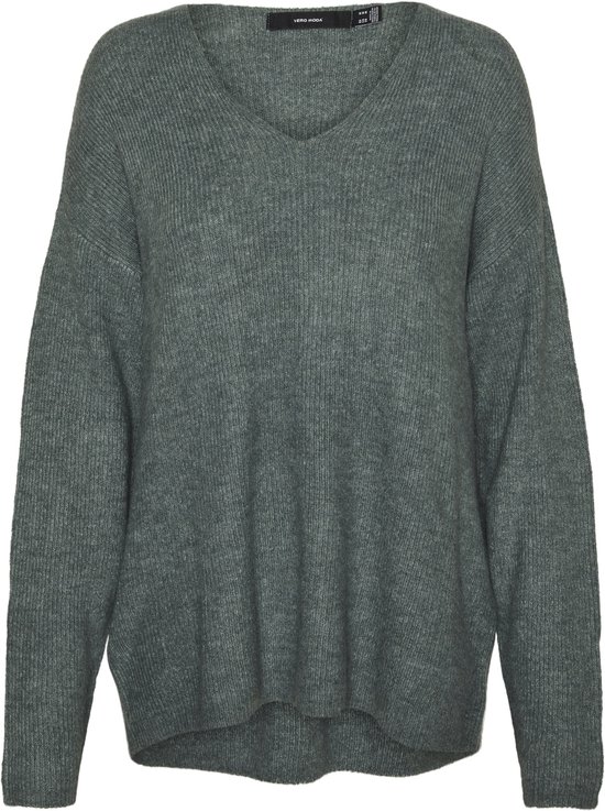 VERO MODA VMCREWLEFILE LS V-NECK BLOUSE NOOS Dames Trui - Maat S