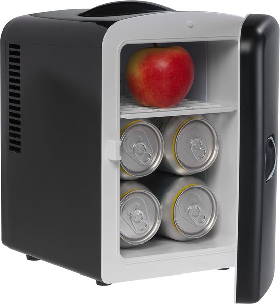 Foto: Denver mini koelkast skincare fridge 12v auto aansluiting koelen verwarmen 4 liter mfr401 zwart