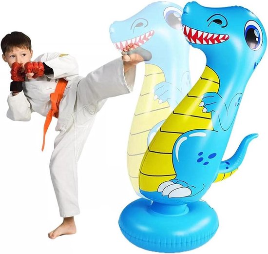 Opblaasbare bokszak voor kinderen dinosaurus, bokszak met opblaasbare dinosaurus | Boun Back Buning Bags - Child Extra Tool, Animat Cardboard Boxing Toy Toy
