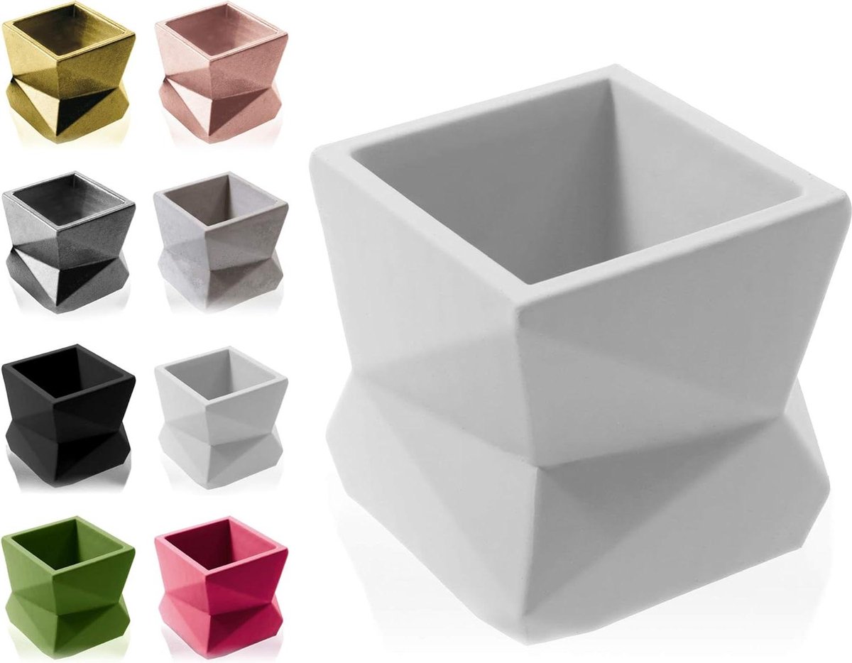 Moderne cementen bloembak van beton - Ø 75 cm - 17 kleuren - No3