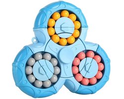 foto van Braintraining - Spinner- fidget- Blauw - extra uitdaging - anti stress hulpmiddel