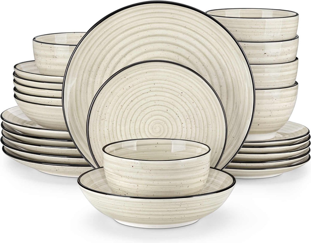 Kleurrijke keramische borden, set van 6 - 22,1 cm Boheemse porseleinen borden voor het serveren van dessert, voorgerecht en salade - Magnetron- en vaatwasmachinebestendig - Perfect voor feestjes