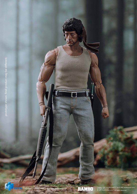 Project Van Rambo HIYA - First Blood Exquisite Super Actionfigur 1/12 John Rambo 16 cm | bol