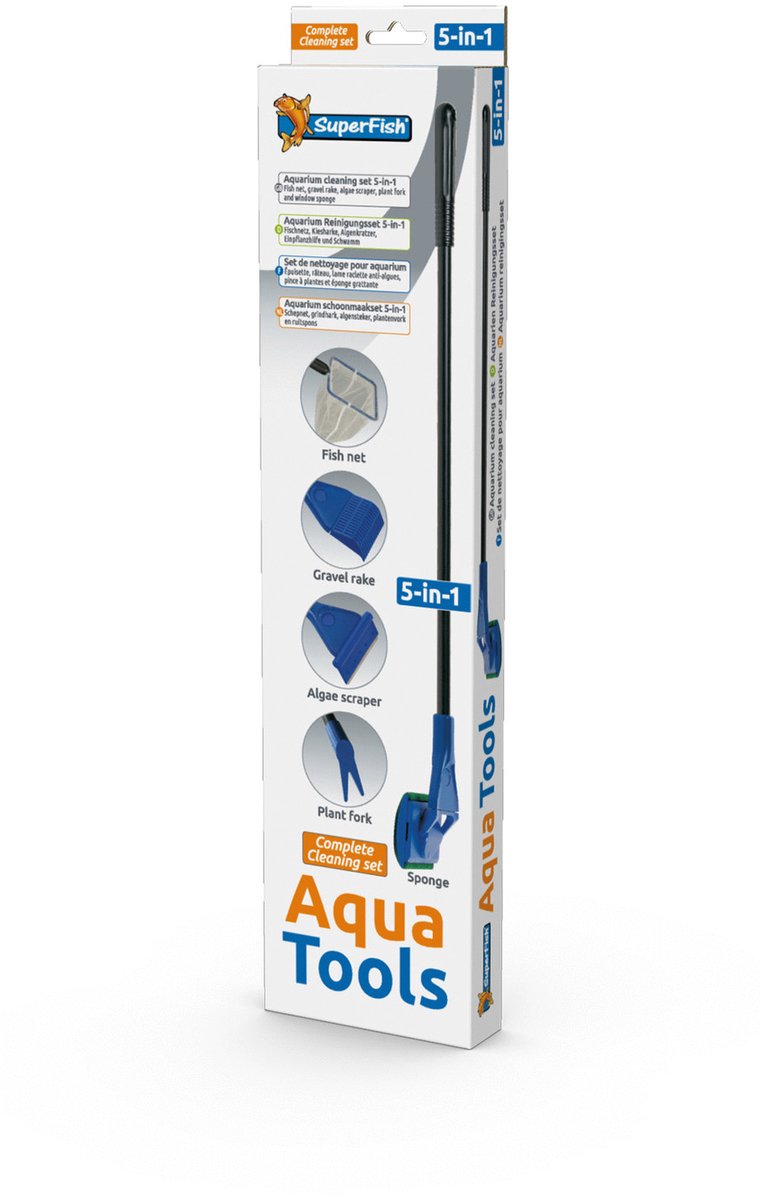 Superfish Aqua Tools - Aquarium - Schoonmaakset - 5 in 1 set