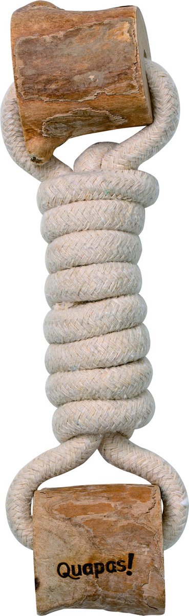 Quapas! Hondenspeeltje Koffiehout Twist - Hondenspeelgoed - 24x6 cm