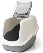 Savic Savic Kattentoilet Nestor - Kattenbak - 566mm x 396mm x 351mm - Grijs/Wit
