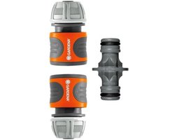 GARDENA Kunststof Slangkoppeling 13 mm (1/2) Ø - Steekkoppeling Set - 18283-20