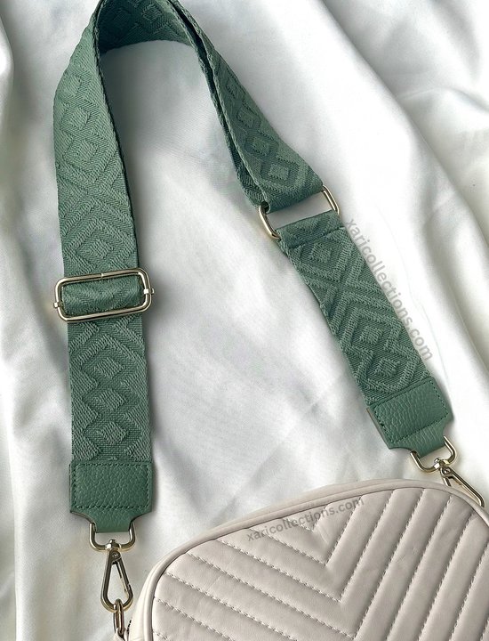 Verstelbare brede schouderband, vervangende riem Crossbody canvas tas handtas tassen laptop riem portemonnee riem, zilver, 80cm-140cm(Color:Silver Style 2