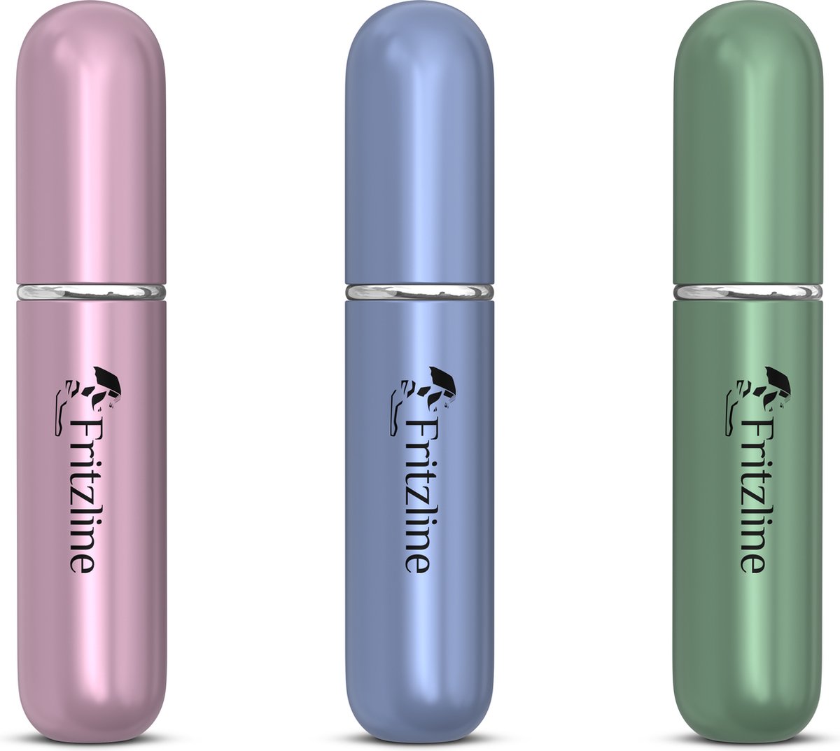 Fritzline® Navulbare Parfumflesjes Set van 3 - Das Original - parfum flesje navulbaar - verstuiver flesjes leeg - reisflesje - mini parfumverstuiver