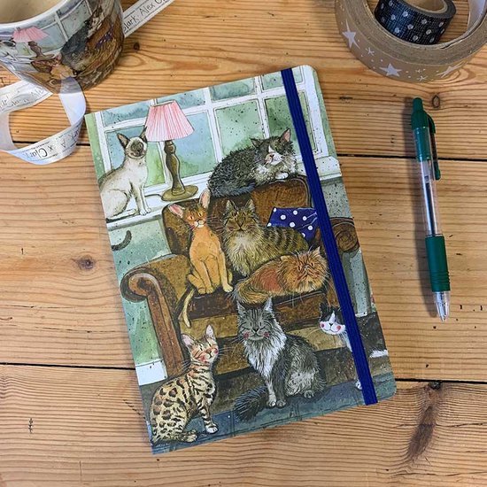 Alex Clark Large Chunky Notebook Cat House ~ A5 Notitieboek Katten