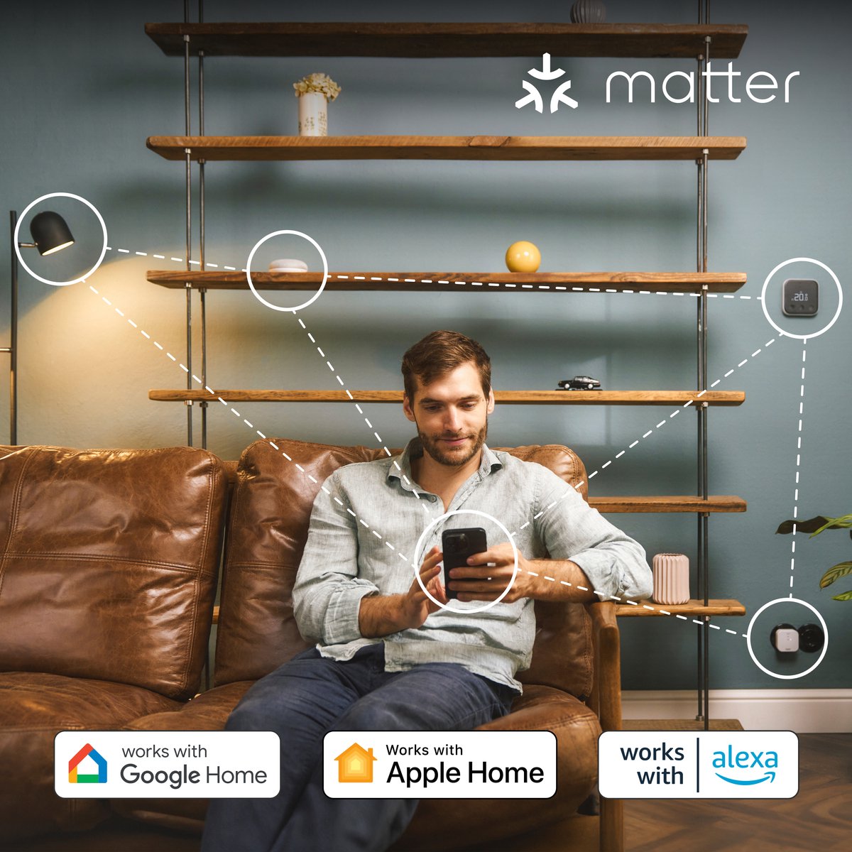 tado° Slimme Thermostaat X Bundel - Starterskit - Smart Thermostaat - incl. Matter Bridge & 5 Radiatorknoppen- Bedrade variant - werkt met Google Home, Alexa & Apple Homekit - Zwart/Wit thumbnail 2