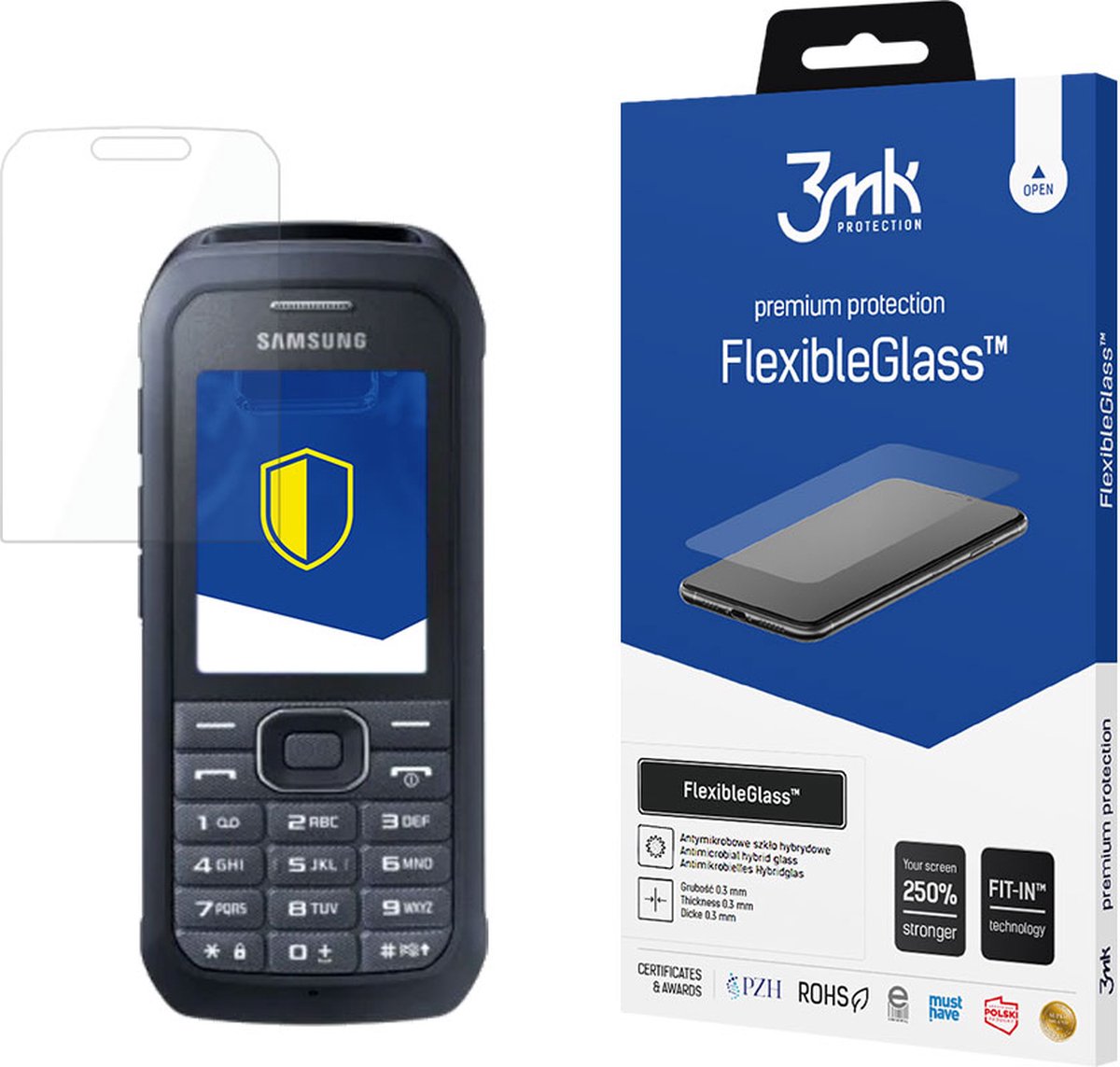 Samsung B550 Xcover - 3mk FlexibleGlass