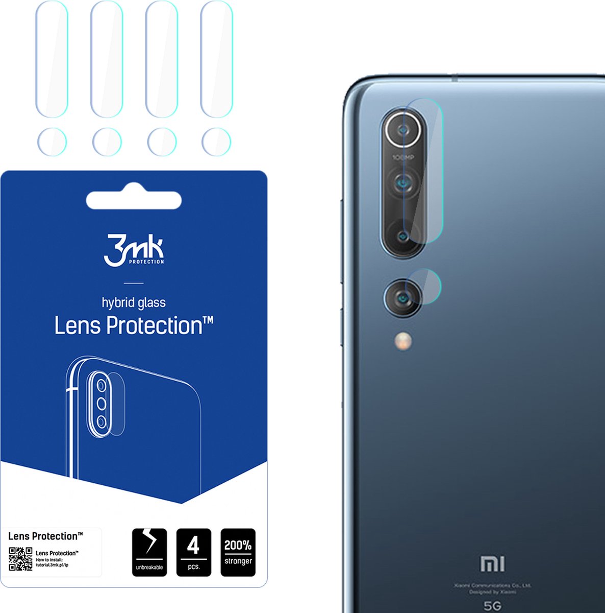 Xiaomi Mi 10 5G - 3mk Lens Protection