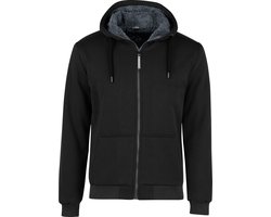 STØRVIK Kenny Sweatvest Heren - Teddy Gevoerd - Hoodie - Maat 3XL - Zwart