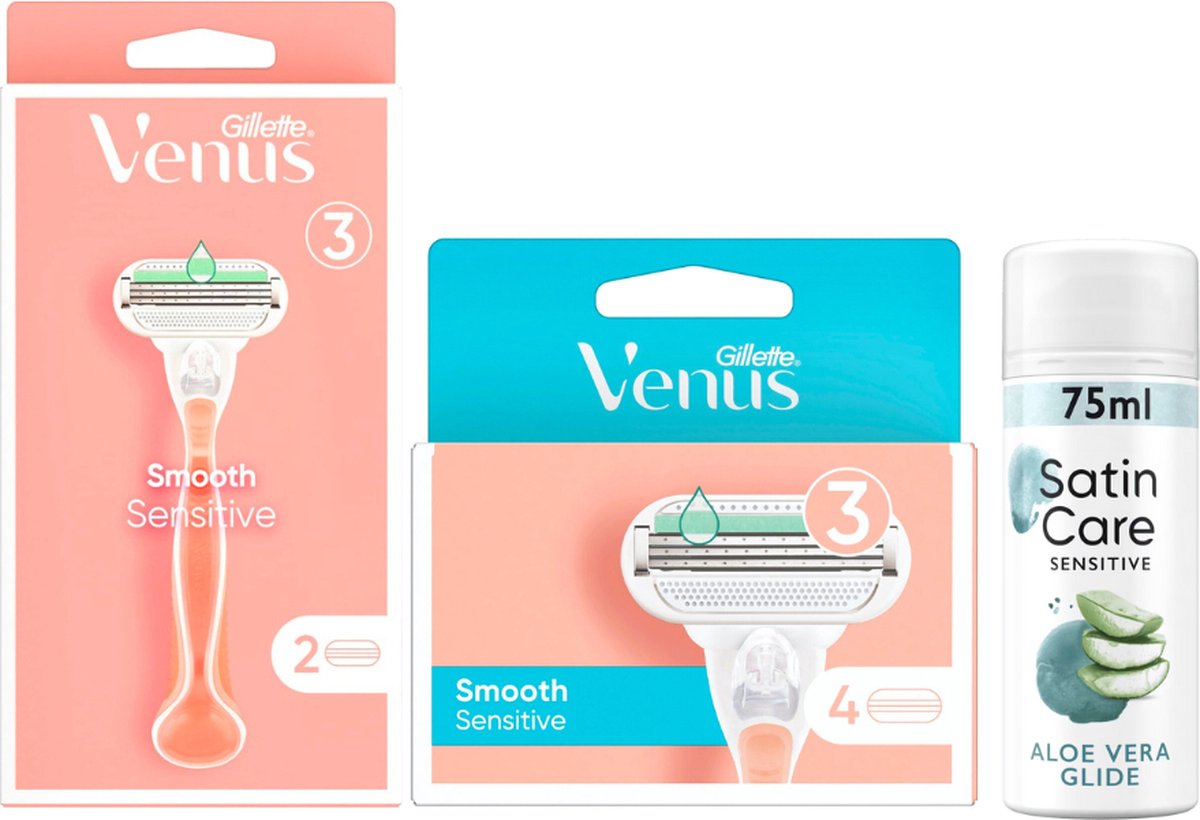 Goedkoopste Gillette Cadeauset Venus Smooth Sensitive
